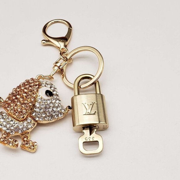 Authentic Louis Vuitton Lock & Key with unbranded Bagcharm, Keycharm, Keychain - Picture 6 of 7
